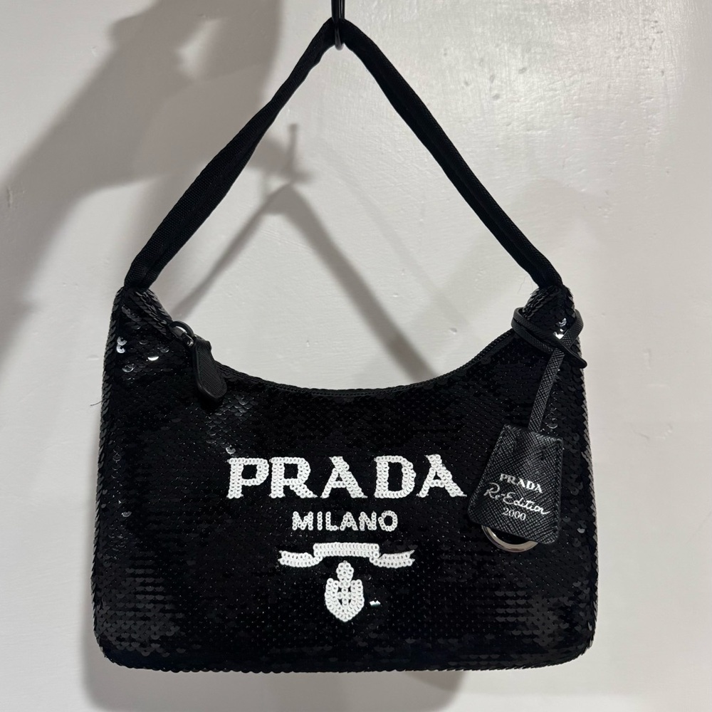 PRADA Paillettes Sequin Mini Re-Edition 2000